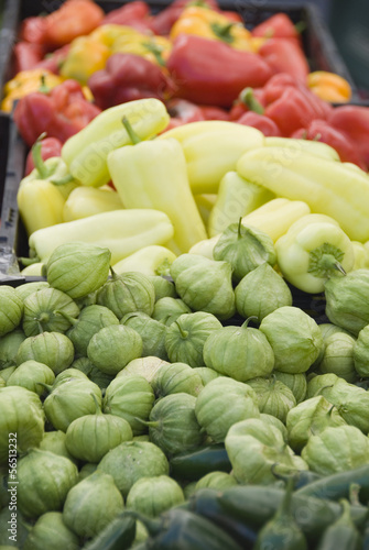 Peppers for sale at Kittitas Farmer's Market, Ellensburg, USA