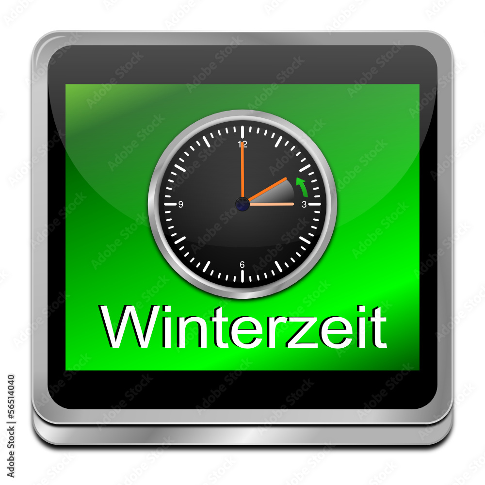 Zeitumstellung Winterzeit Button Zeitumstellung Winterzeit Button