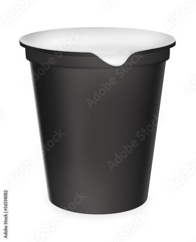 Food plastic container , dessert, yogurt, ice-cream, sour cream 