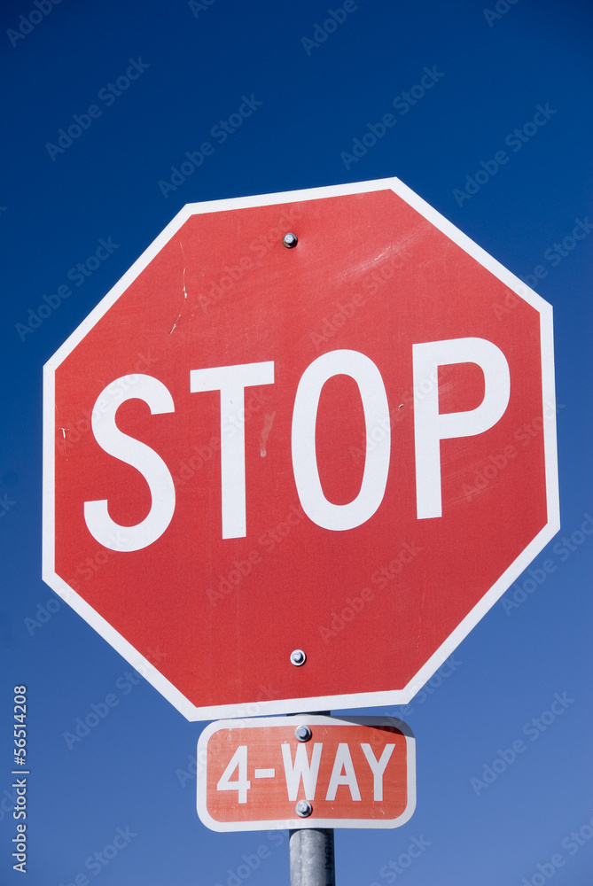 4 way Stop Sign, USA