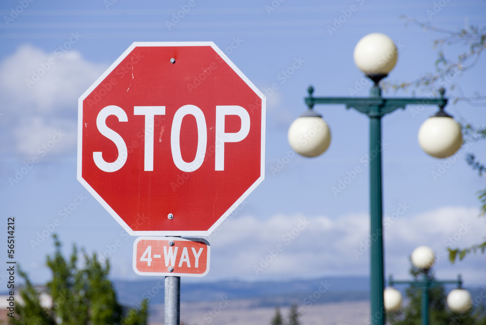 Stop sign USA