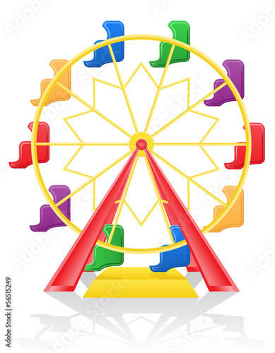 ferris wheel vector illustration