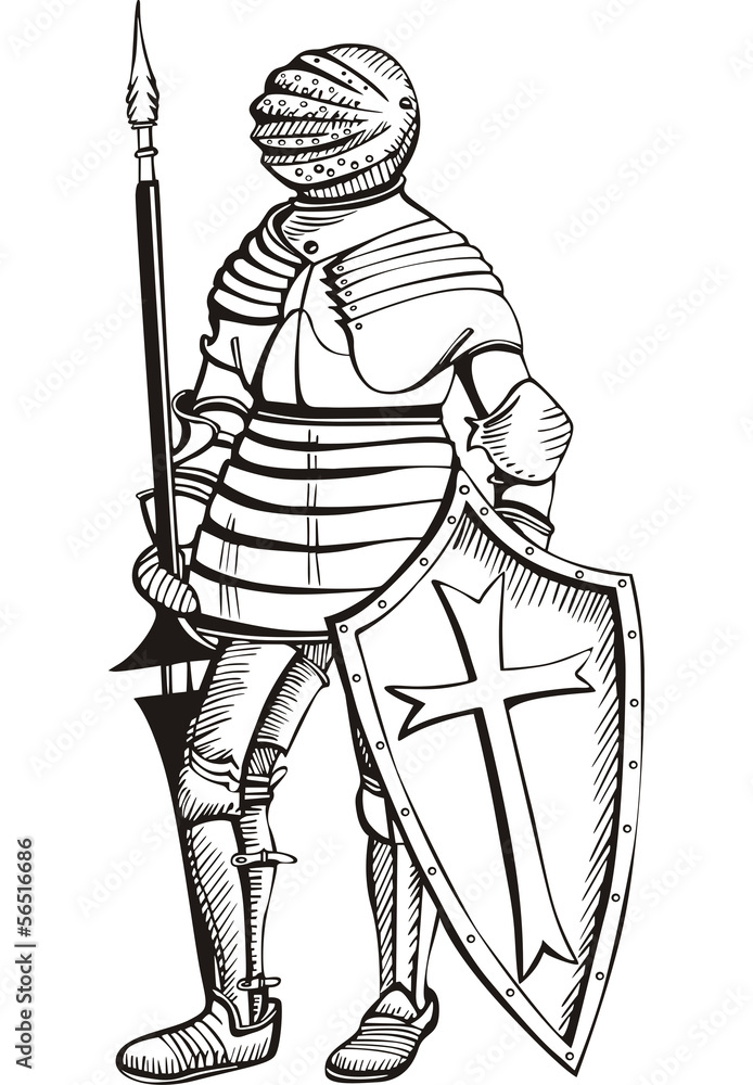 Obraz premium Medieval knight