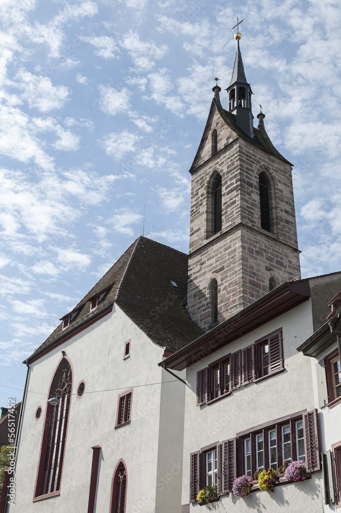Basel, historische Altstadt, Peterskirche, Kirche, Schweiz