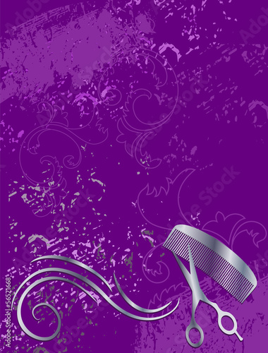 Edler Hintergrund für Beauty Salon in violett
