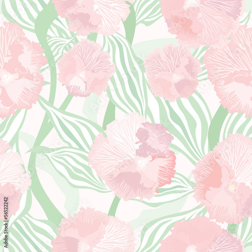 Wallpaper Mural Flowers seamless background. Floral texture with flowers. Torontodigital.ca
