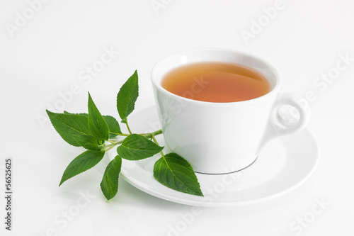 Cup of tea with fresh mint