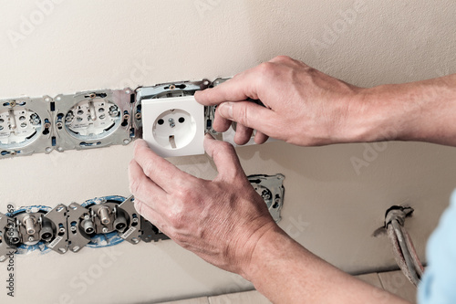 Putting cover on socket
