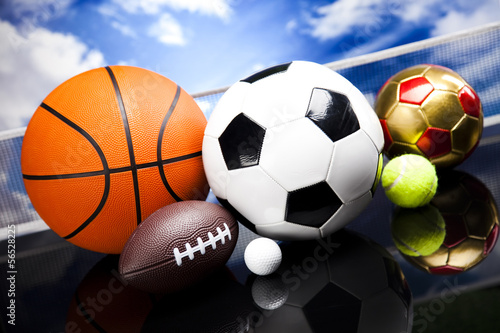 Sport Equipment  Soccer Tennis Basketball