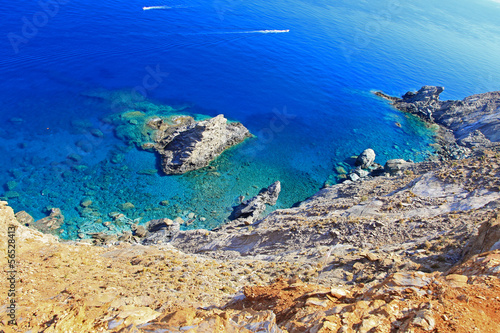 Shallow clear sea of Crete