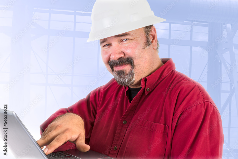Hardhat Technician Smiling Trustfully