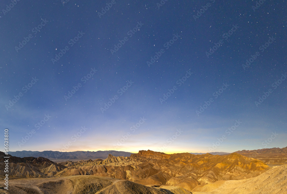 Desert sunset, Zabriskie Point, California