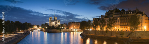 Notre Dame cityscape, Paris