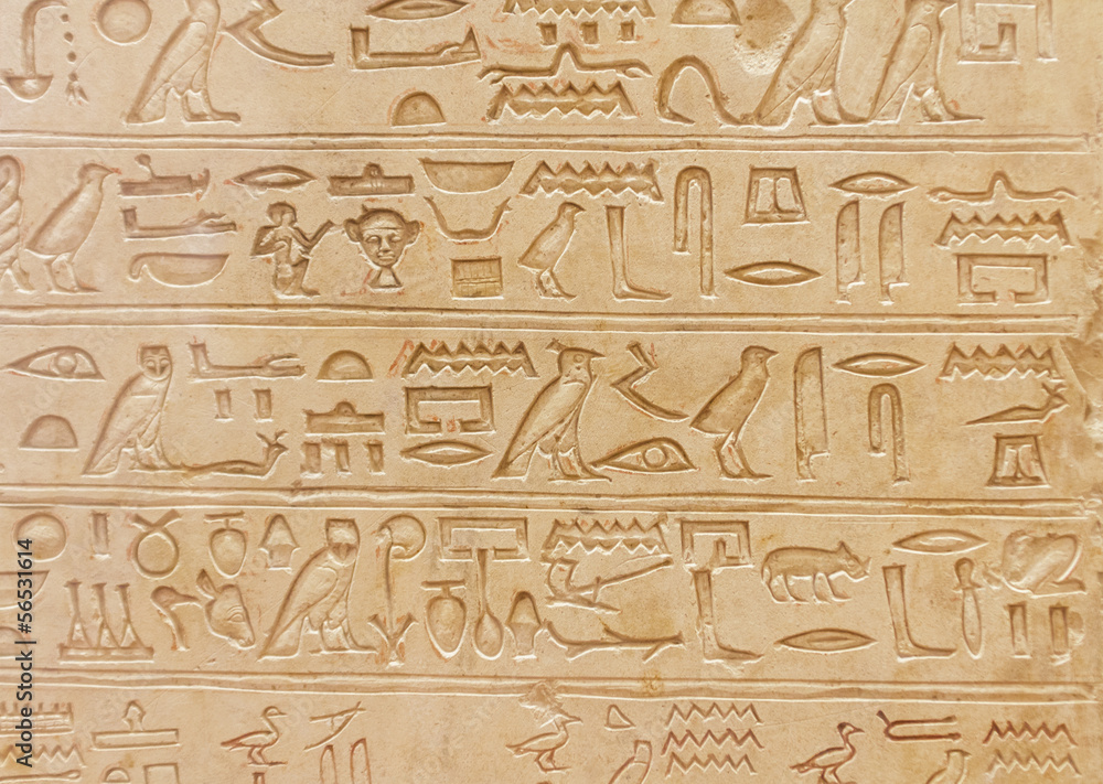 Obraz premium Egyptian hieroglyphics