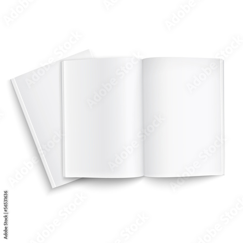 Couple of blank magazines template.