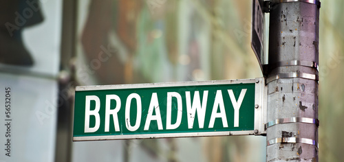 Broadway street sign New york photo