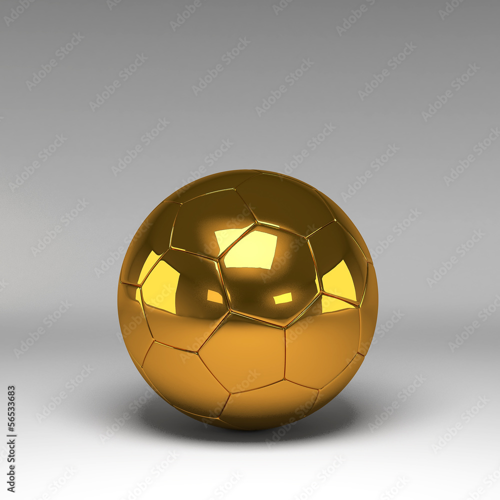 Naklejka premium 3d Football, Soccer Ball. Isolated on background