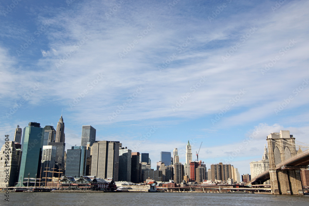 Manhattan and Brooklyn Bridge, New York, USA Manhattan and Brooklyn Bridge, New York, USA