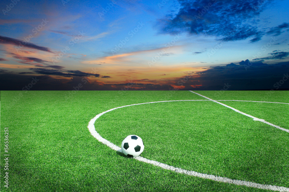 Soccer football field stadium grass line ball background Soccer football field stadium grass line ball background