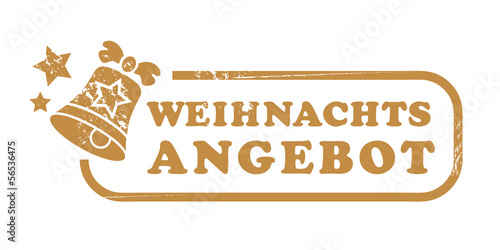 Weihnachts Angebot, Stempel gold