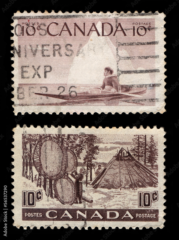 Obraz premium Canada Postage Stamps