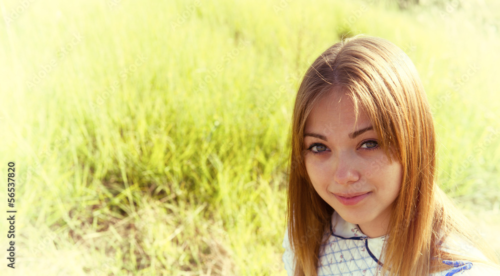 Fototapeta premium Portrait of young girl