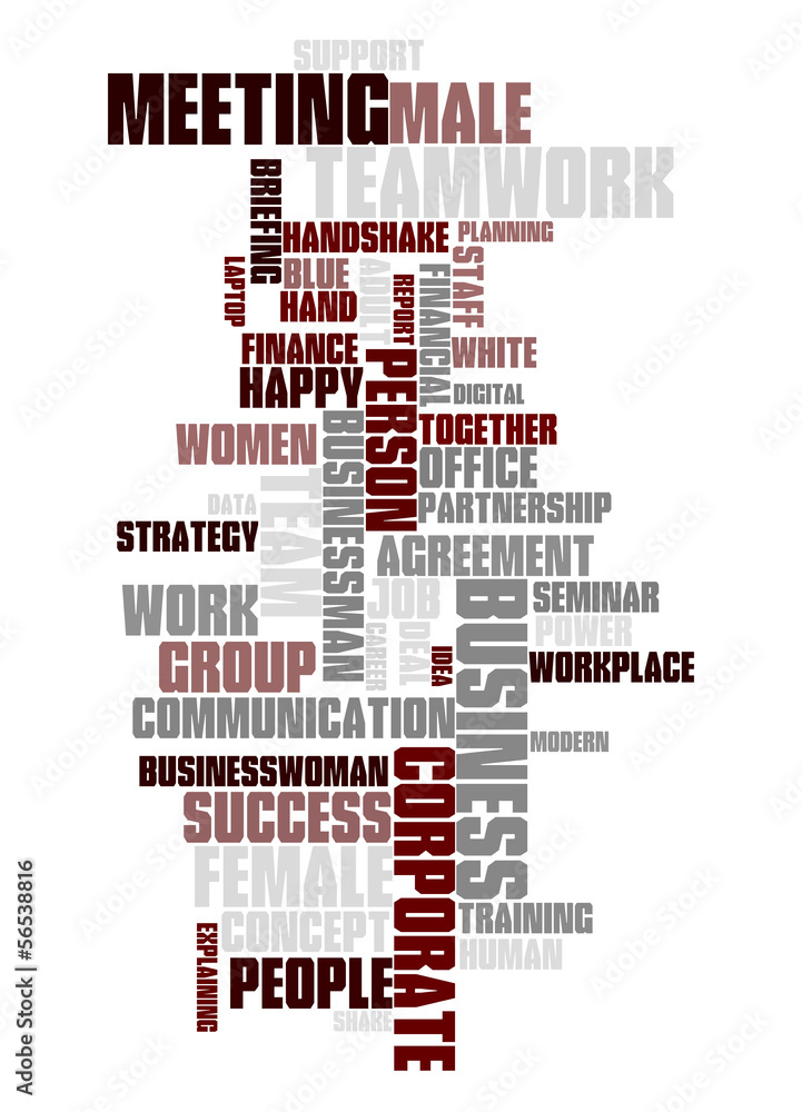 Obraz premium Business text cloud