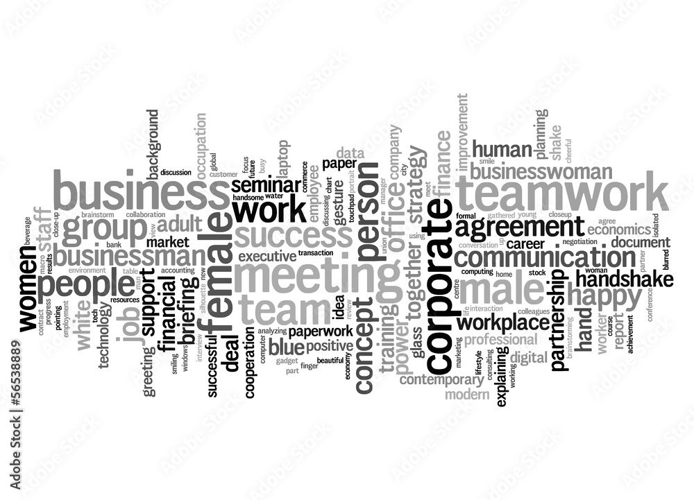 Business text cloud Business text cloud