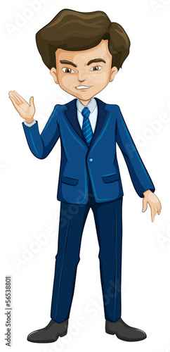 A man in a formal attire