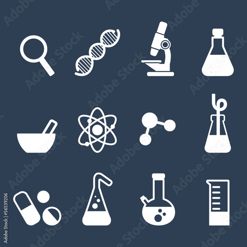 flat icon science