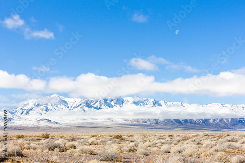 winter mountains in Nevada, USA