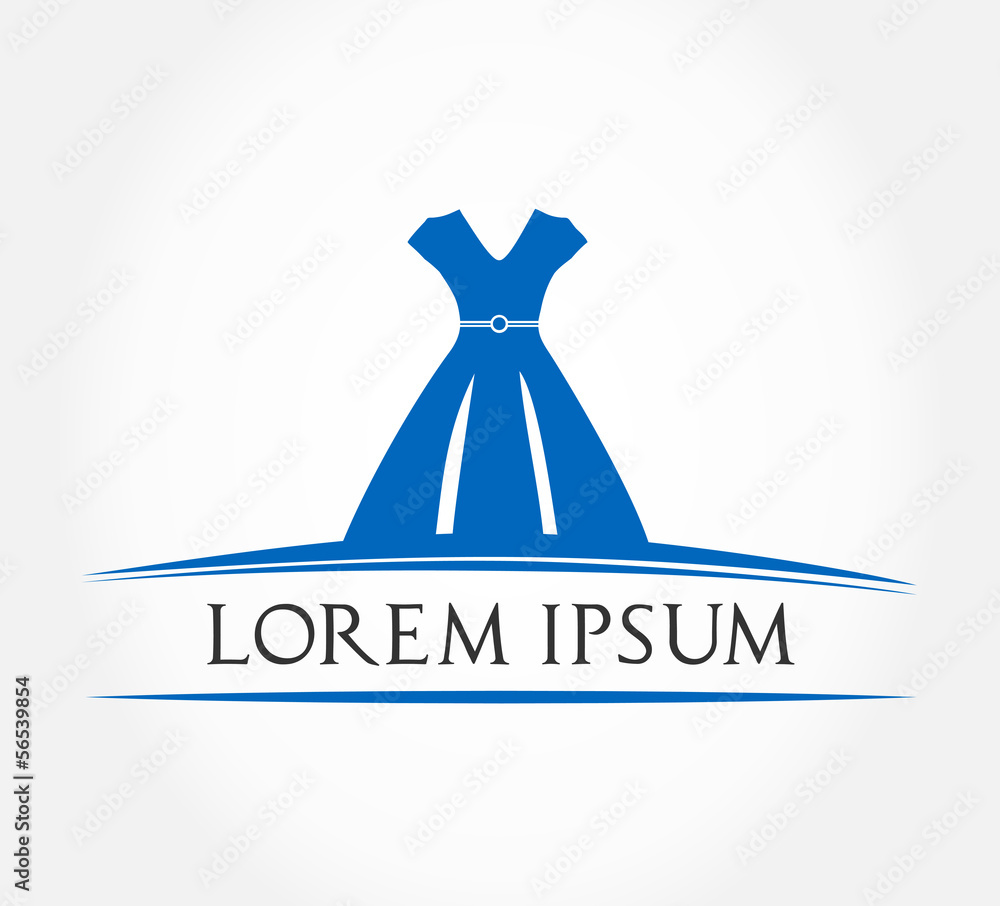 Dress logo Stock Vector | Adobe Stock