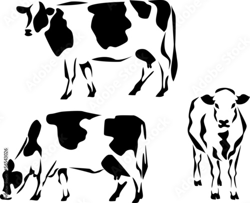 stylized dairy cow
