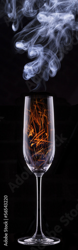 fire in a glass