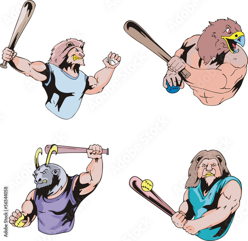 Sport mascots - baseball