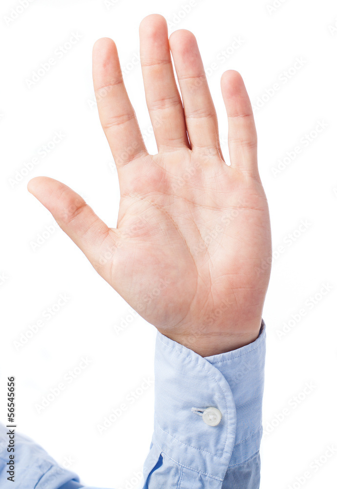 hand gesturing stop symbol on a white background hand gesturing stop symbol on a white background