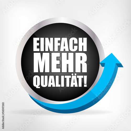 Einfach mehr Qualität! Button, Icon