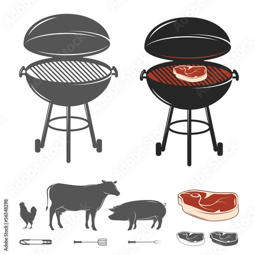 Barbecue elements set
