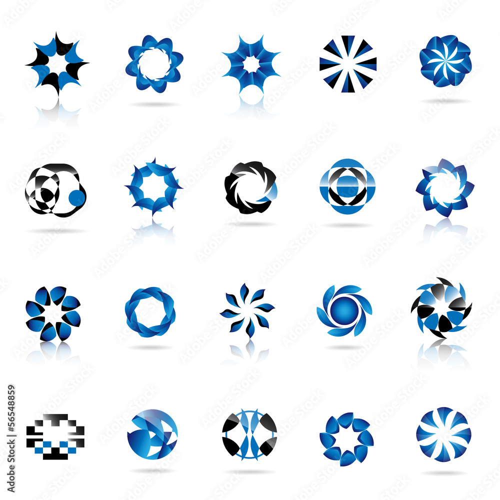 Unusual Icons Set - Isolated On White Background Unusual Icons Set - Isolated On White Background