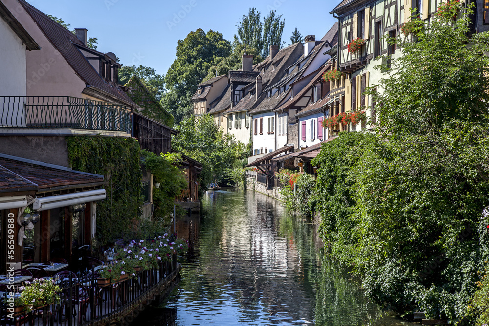 Typical houses in Alsace, France