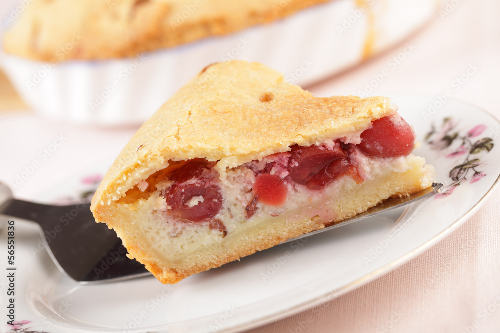 Basque cherry pie Basque cherry pie
