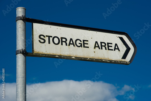 storage area sign