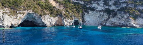 Blue cave Island of Paxos, Greece photo