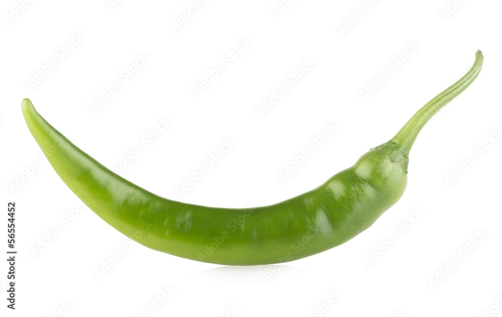 green chili pepper isolated on white background green chili pepper isolated on white background