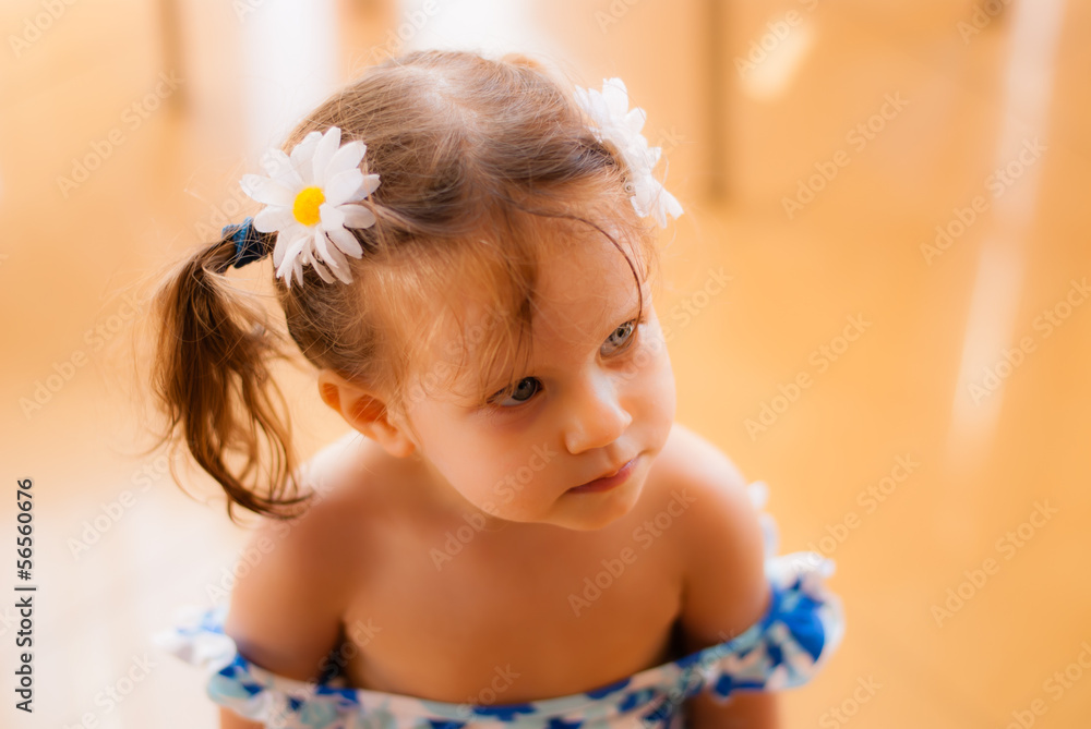 Portrait of beautiful blond little girl Portrait of beautiful blond little girl