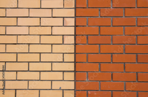 background of a new brick wall