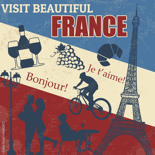 France travel poster