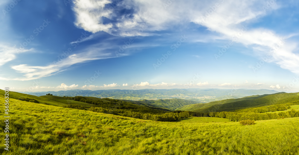 View from the mountain in Tuscany