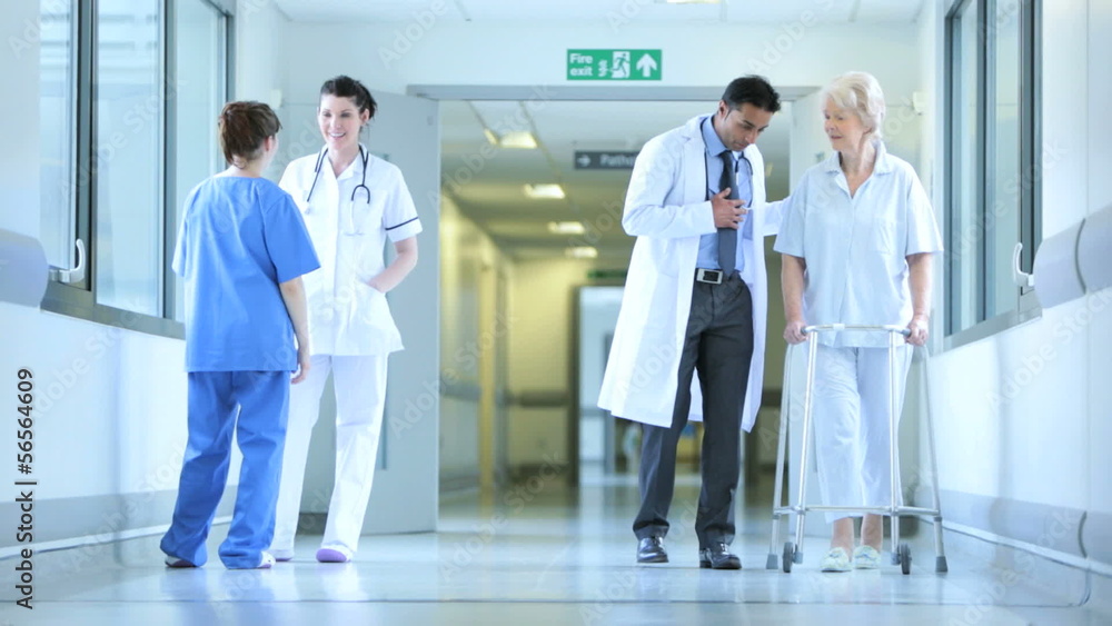 Medical Staff Working Busy Hospital Facility Medical Staff Working Busy Hospital Facility