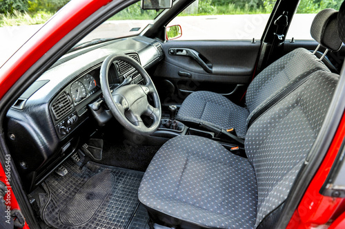 interior of the car